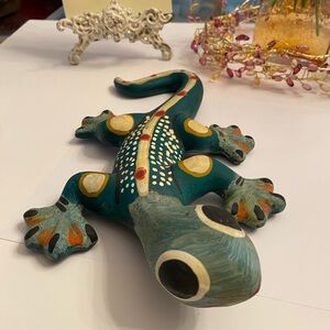 Large Ceramic Hand Painted Lizard